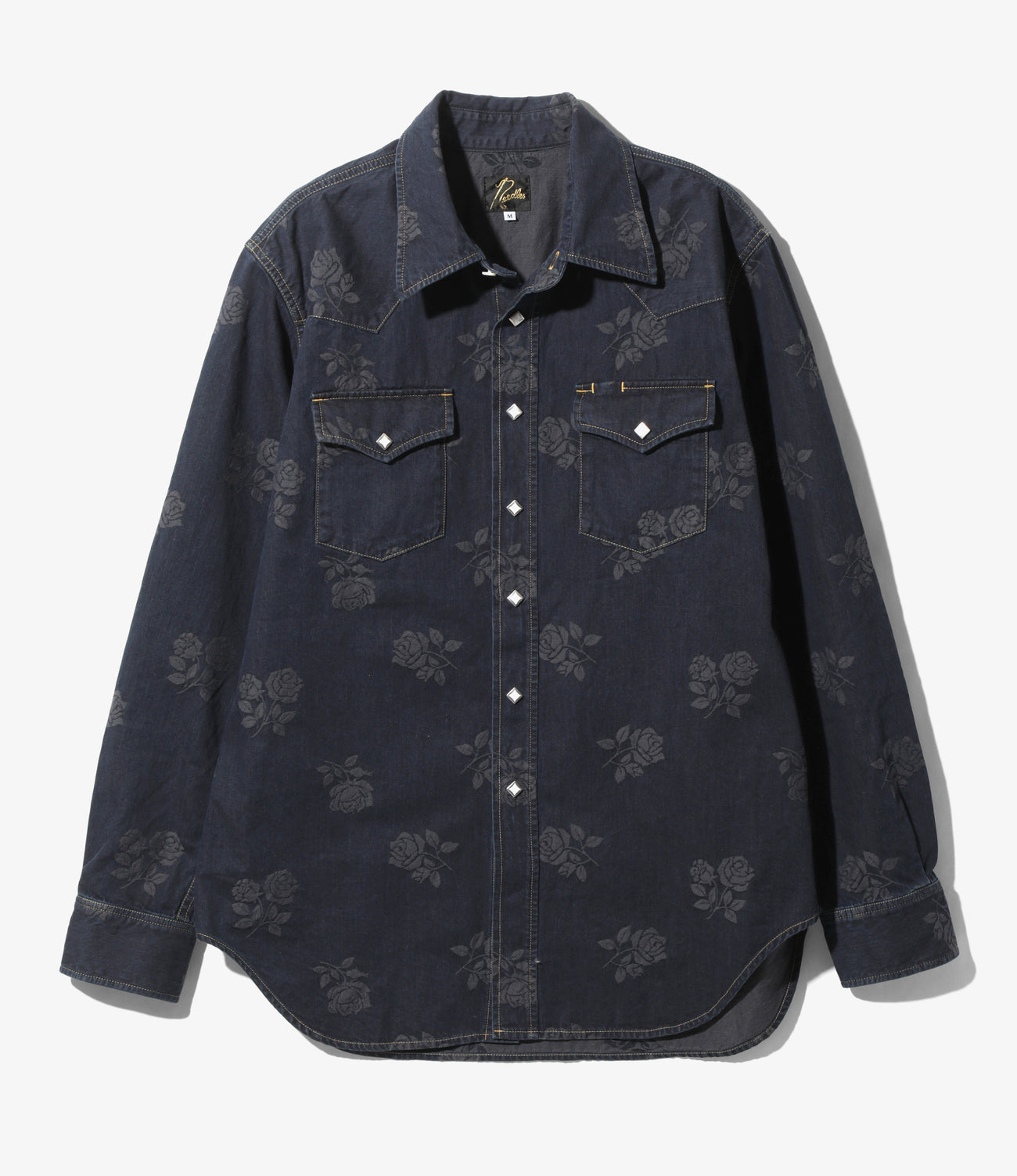 Needles Western Shirt - 8oz Denim / Rose Jq.