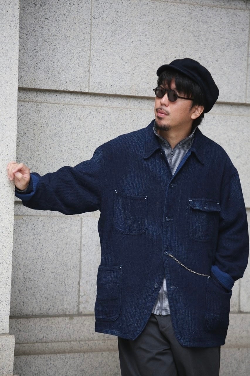 Porter Classic NEW SASHIKO LIGHT COVERALL JACKET