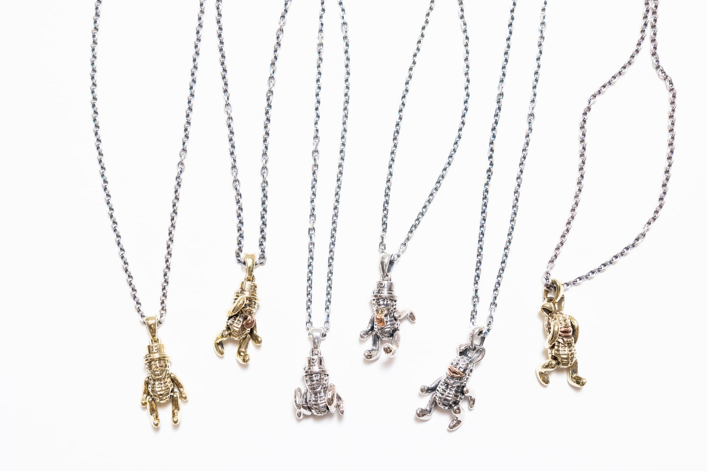 Peanuts&Co TEDDY BEROPEANUTS (silver×K10) + silver chain