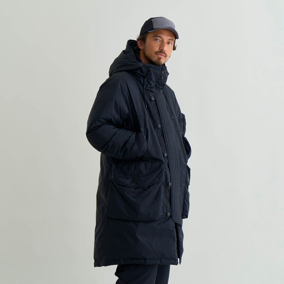 NANGA AURORA TEX DOWN FIELD HALF COAT