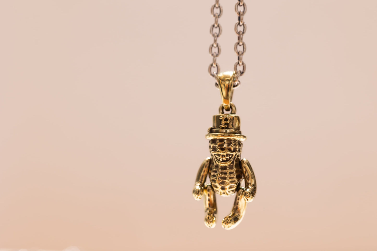 Peanuts&Co TEDDY PEANUTS (brass) +silver chain