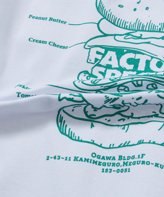Burger Factory x FREAK'S STORE Burger Factory Special Big Silhouette Back Print Crew Neck T-shirt