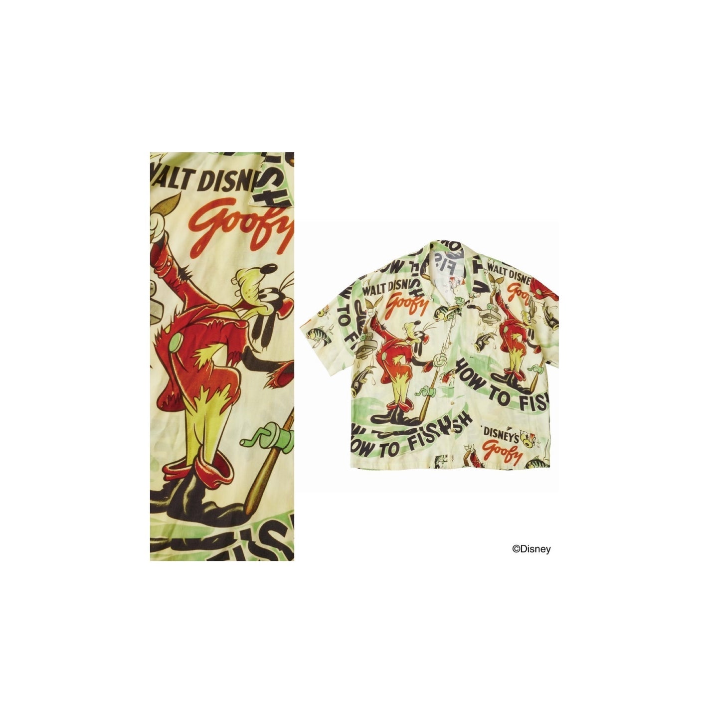 Porter Classic DISNEY V/P PC ALOHA COLLECTION ALOHA SHIRT / GOOFY①