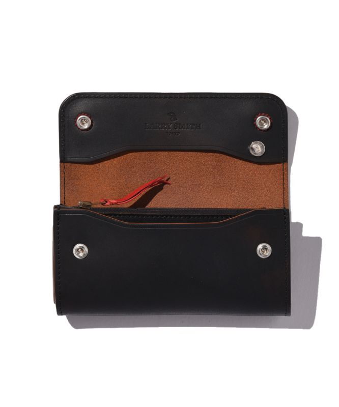 LARRY SMITH FLAP TRAVELERS WALLET "SHELL"