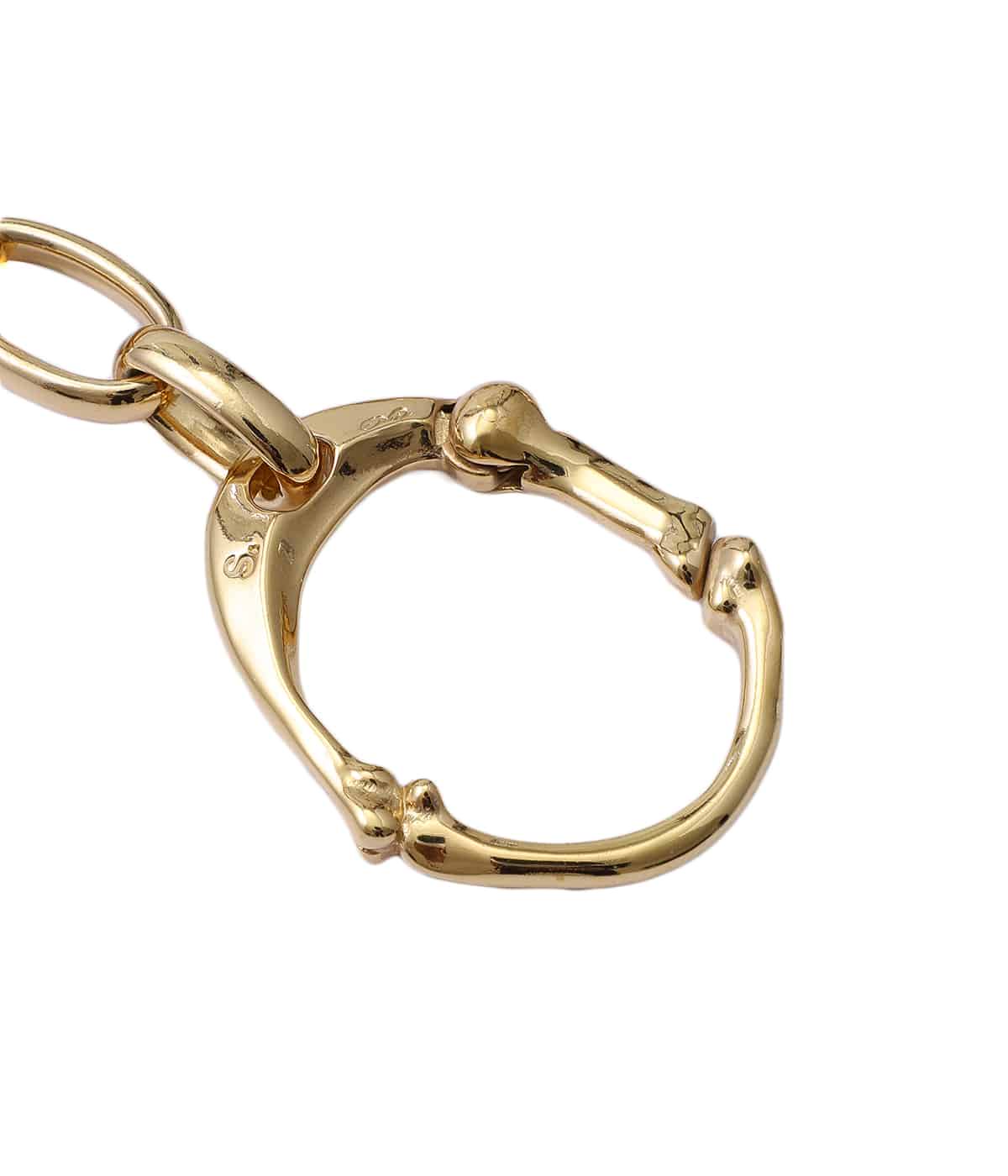 TAKAHIROMIYASHITATheSoloist. bone shaped carabiner bracelet L