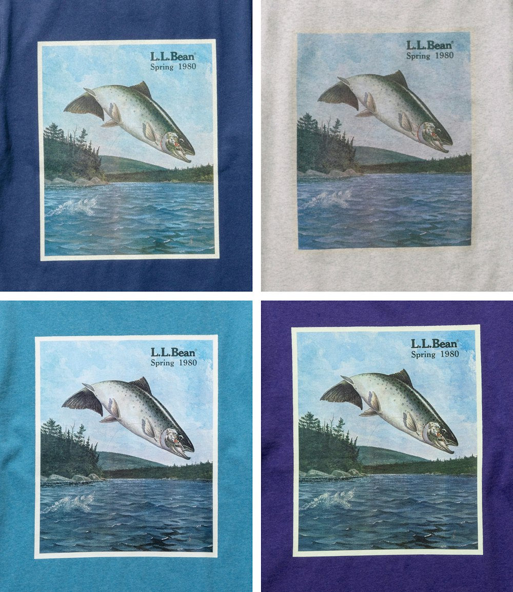 L.L.Bean JAPAN EDITION Women's Bean's 1980 Short-Sleeve Catalog Trout Tee