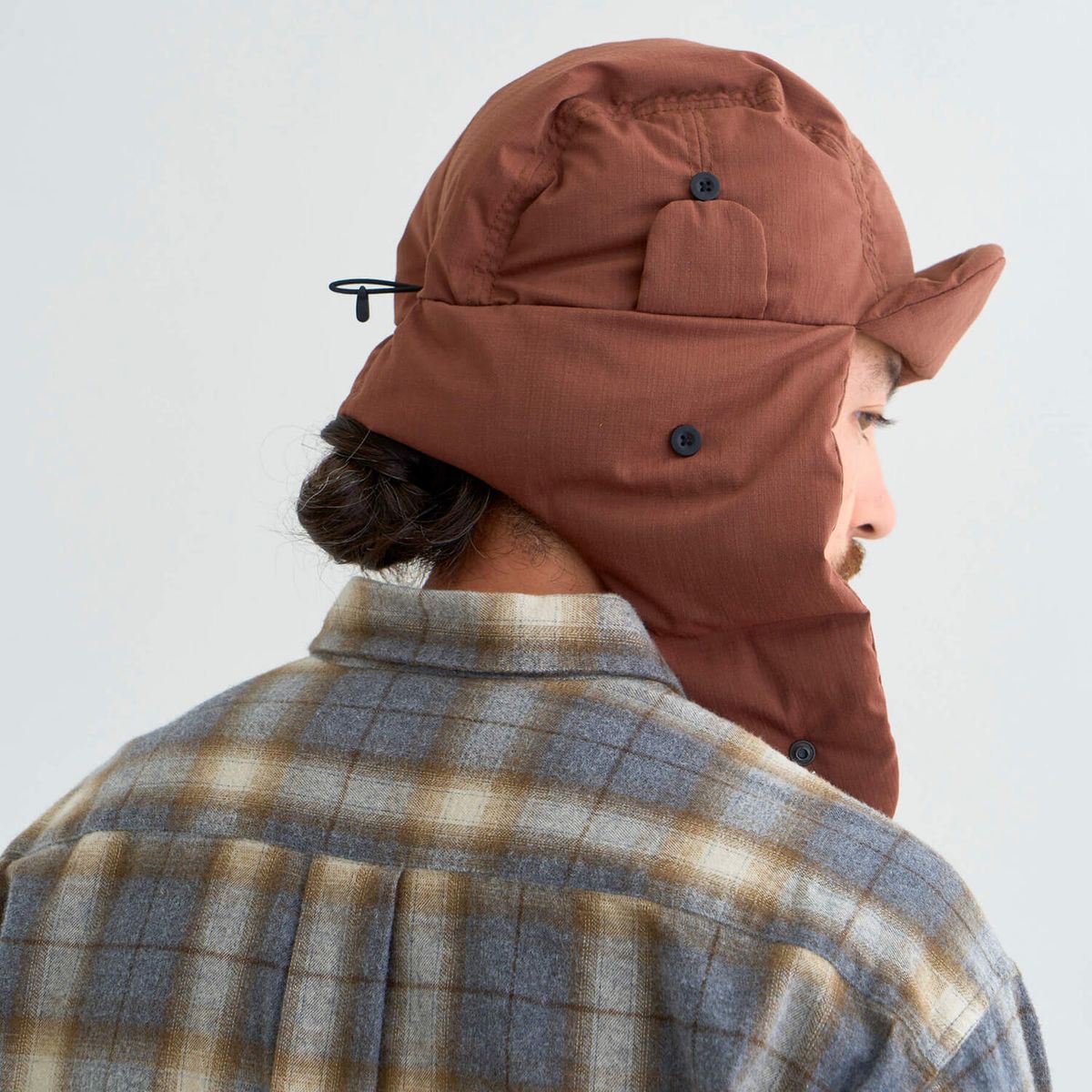 NANGA HINOC RIPSTOP DOWN EAR FLAP CAP