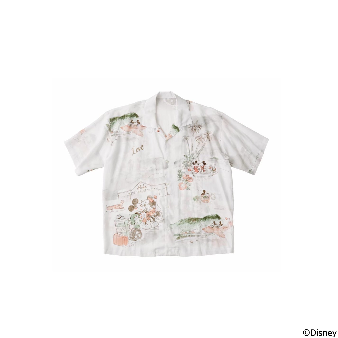 Porter Classic DISNEY M&F PC ORIGINAL ART ALOHA COLLECTION ALOHA SHIRT HAWAII