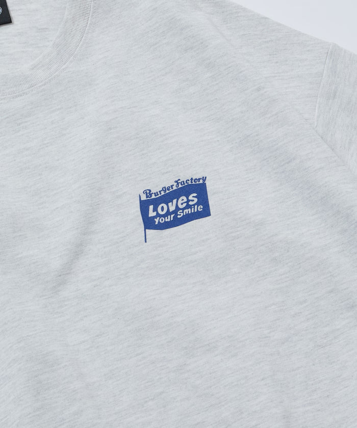 Burger Factory x FREAK'S STORE Burger Factory Special Big Silhouette Back Print Crew Neck T-shirt