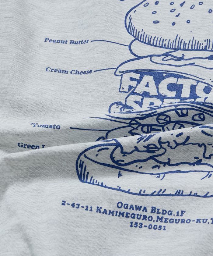 Burger Factory x FREAK'S STORE Burger Factory Special Big Silhouette Back Print Crew Neck T-shirt