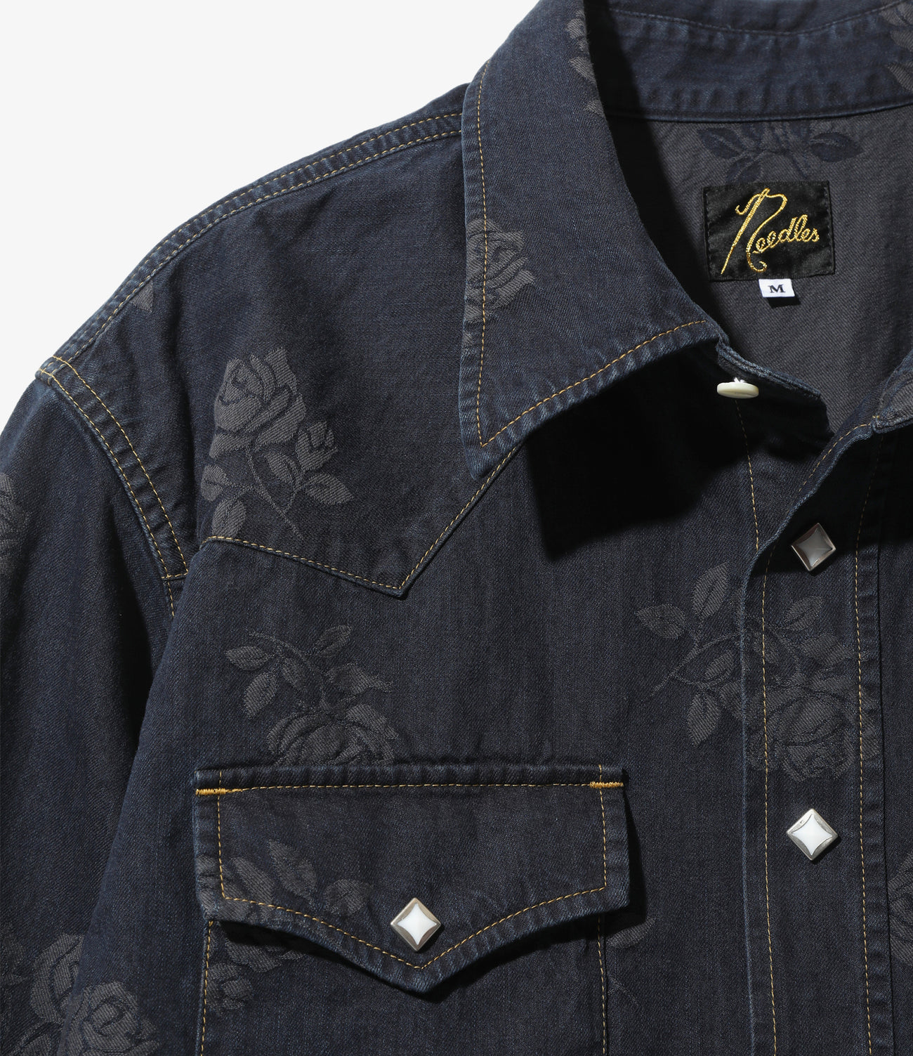 Needles Western Shirt - 8oz Denim / Rose Jq.