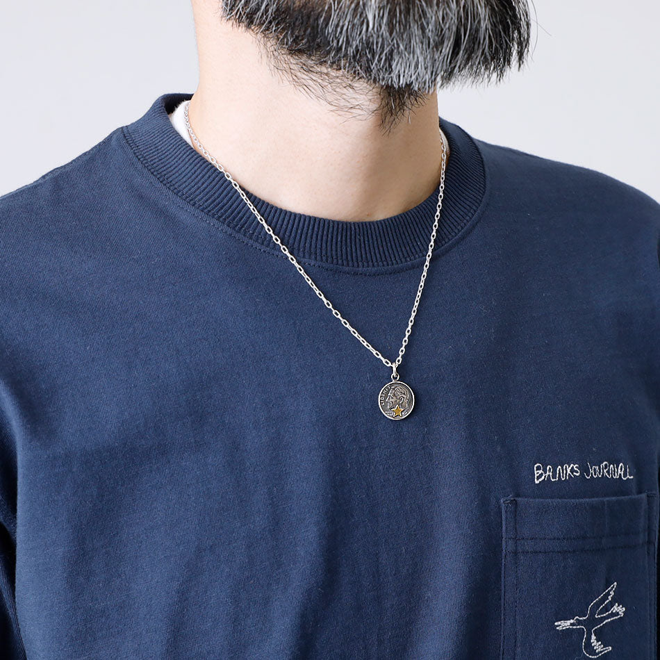 Button Works Roosevelt Dime Coin Necklace - Star