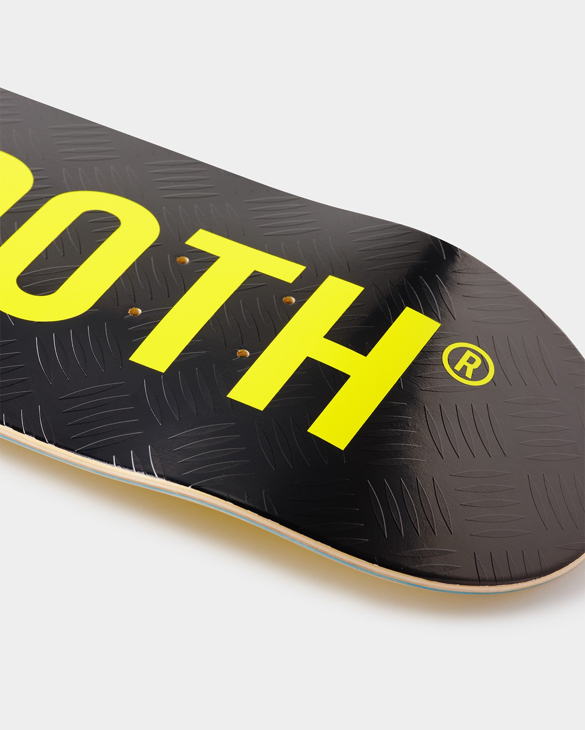 TIGHTBOOTH LOGO SKATEBOARD BLACK / SAFETY YELLOW