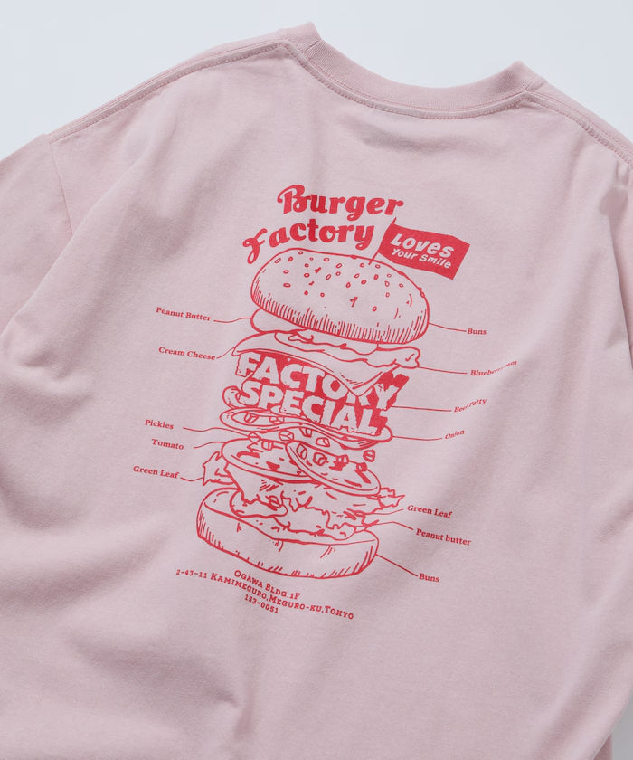 Burger Factory x FREAK'S STORE Burger Factory Special Big Silhouette Back Print Crew Neck T-shirt