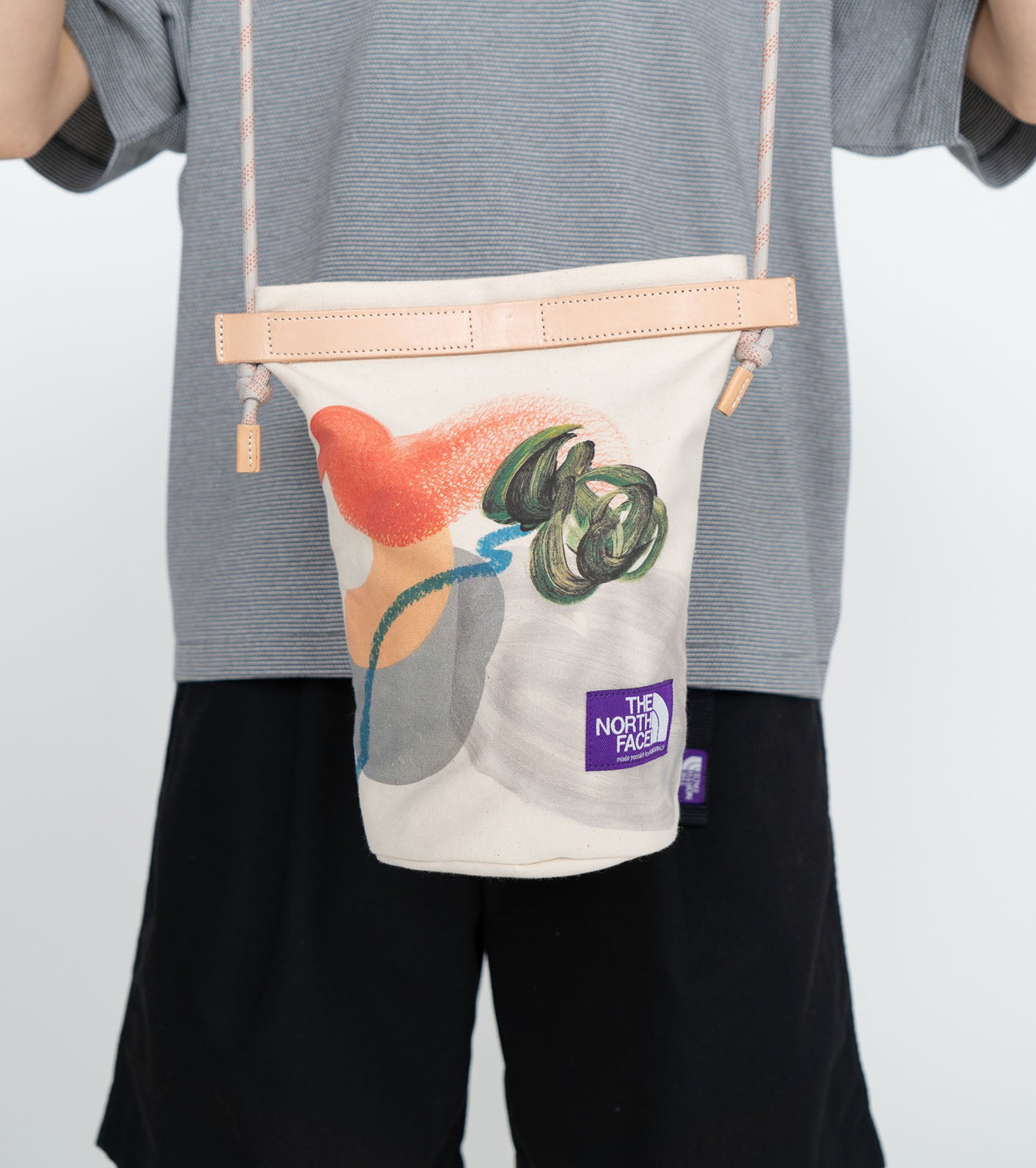 north face shoulder bag purple label