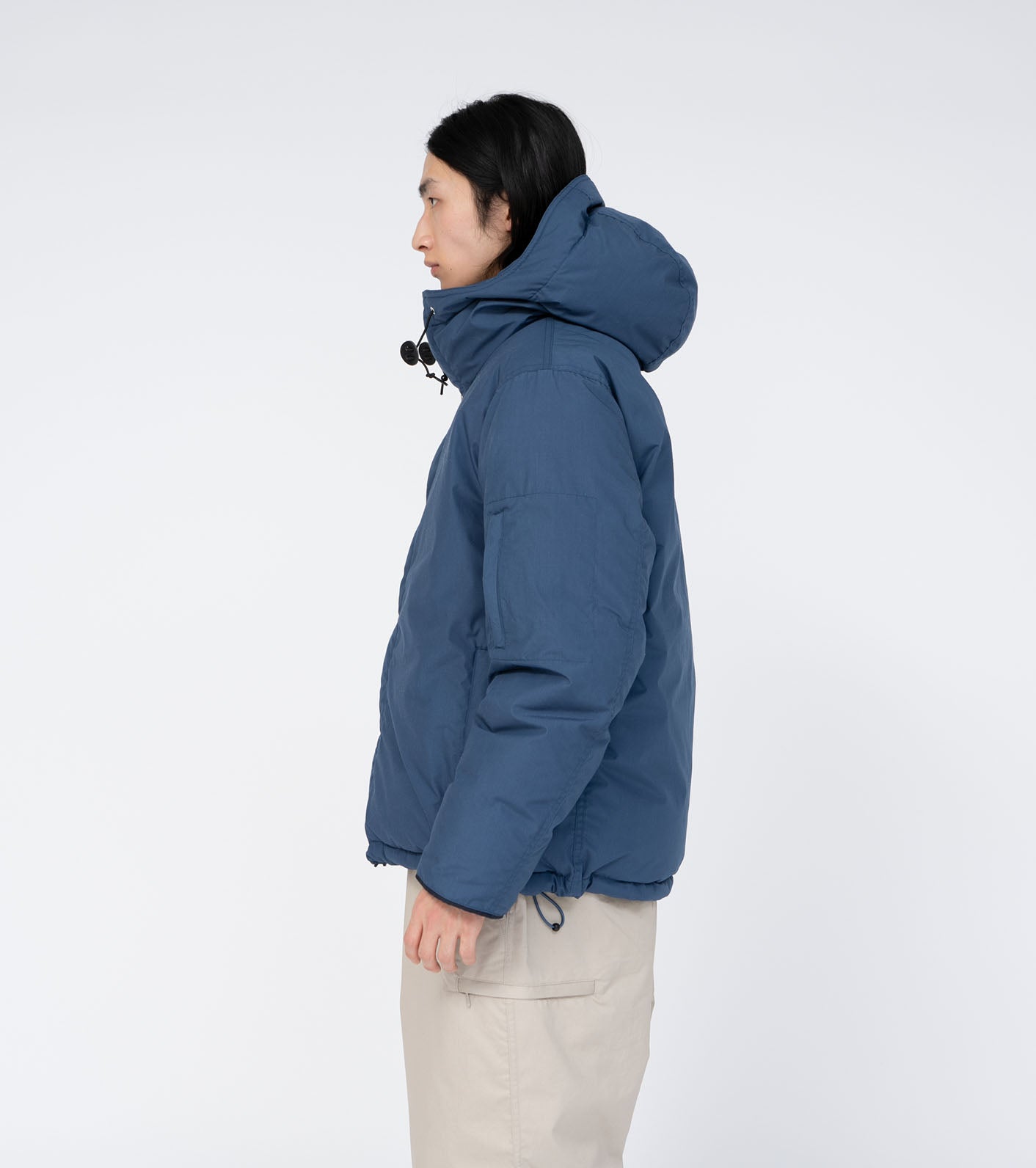 North face purple label hooded down coat hotsell