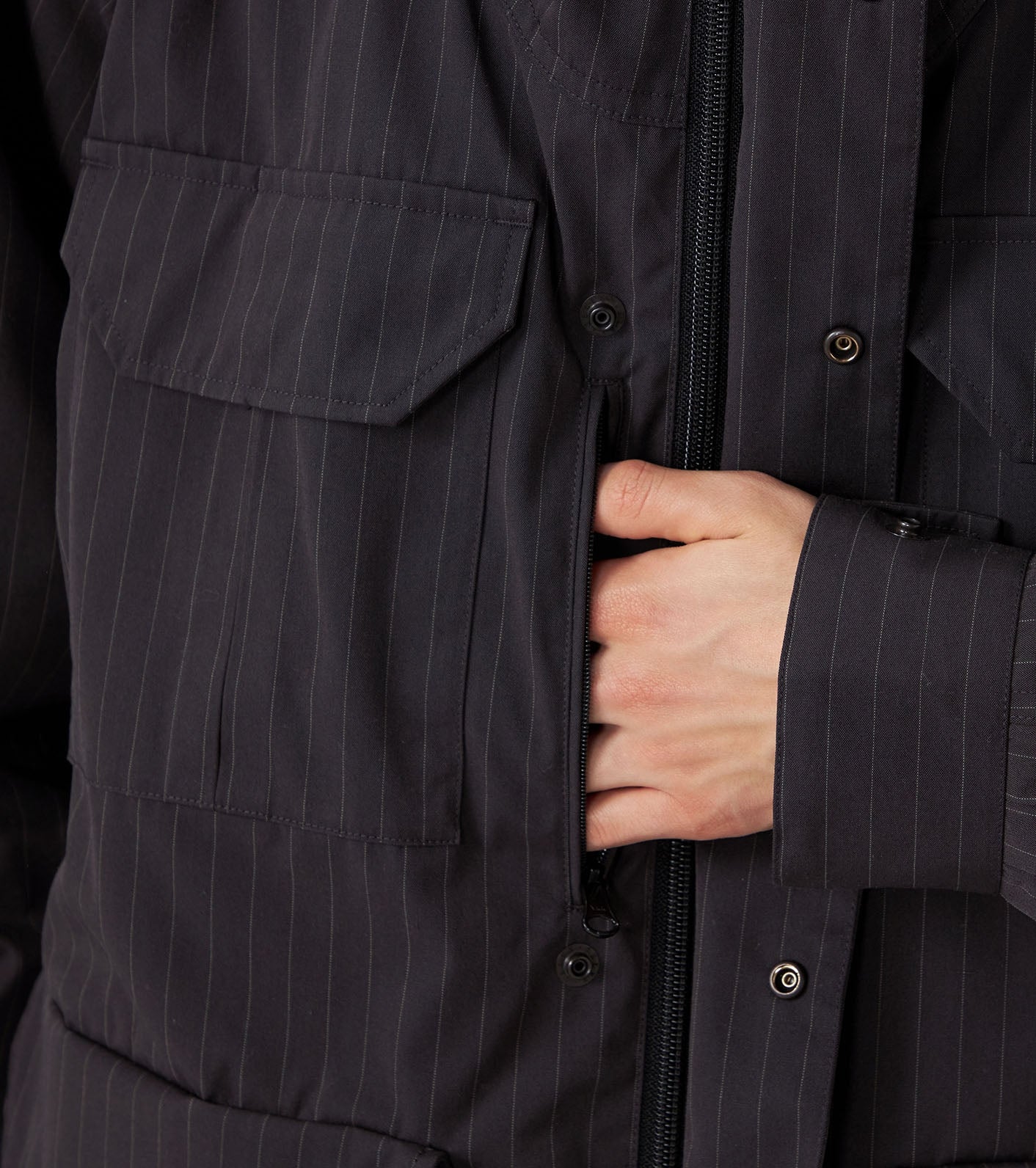 Purple Label 65/35 Striped Mountain Parka