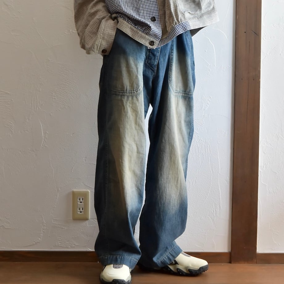 refomed OLD MAN DENIM TROUSERS "USED"