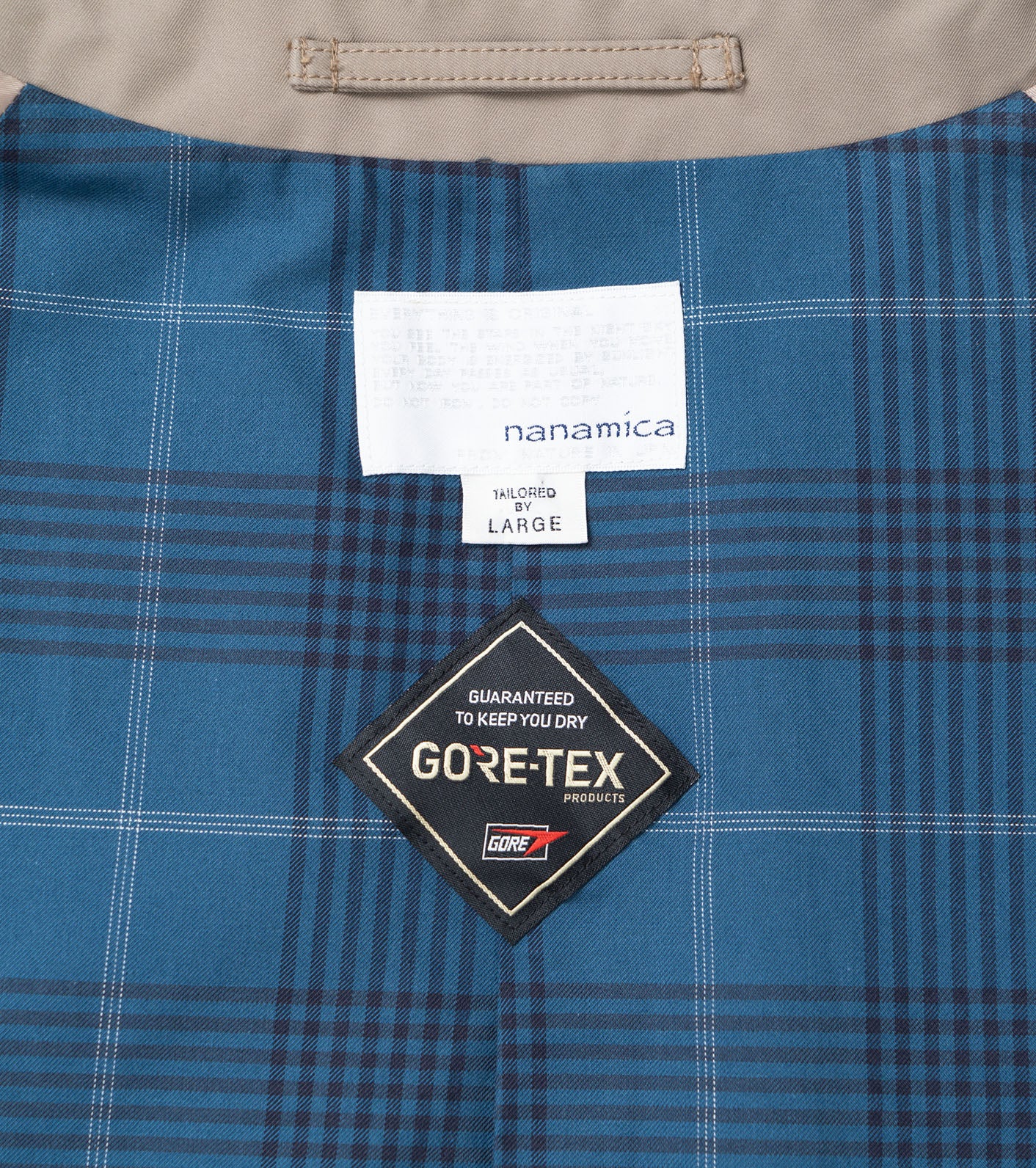 nanamica 2L GORE-TEX Short Soutien Collar Coat