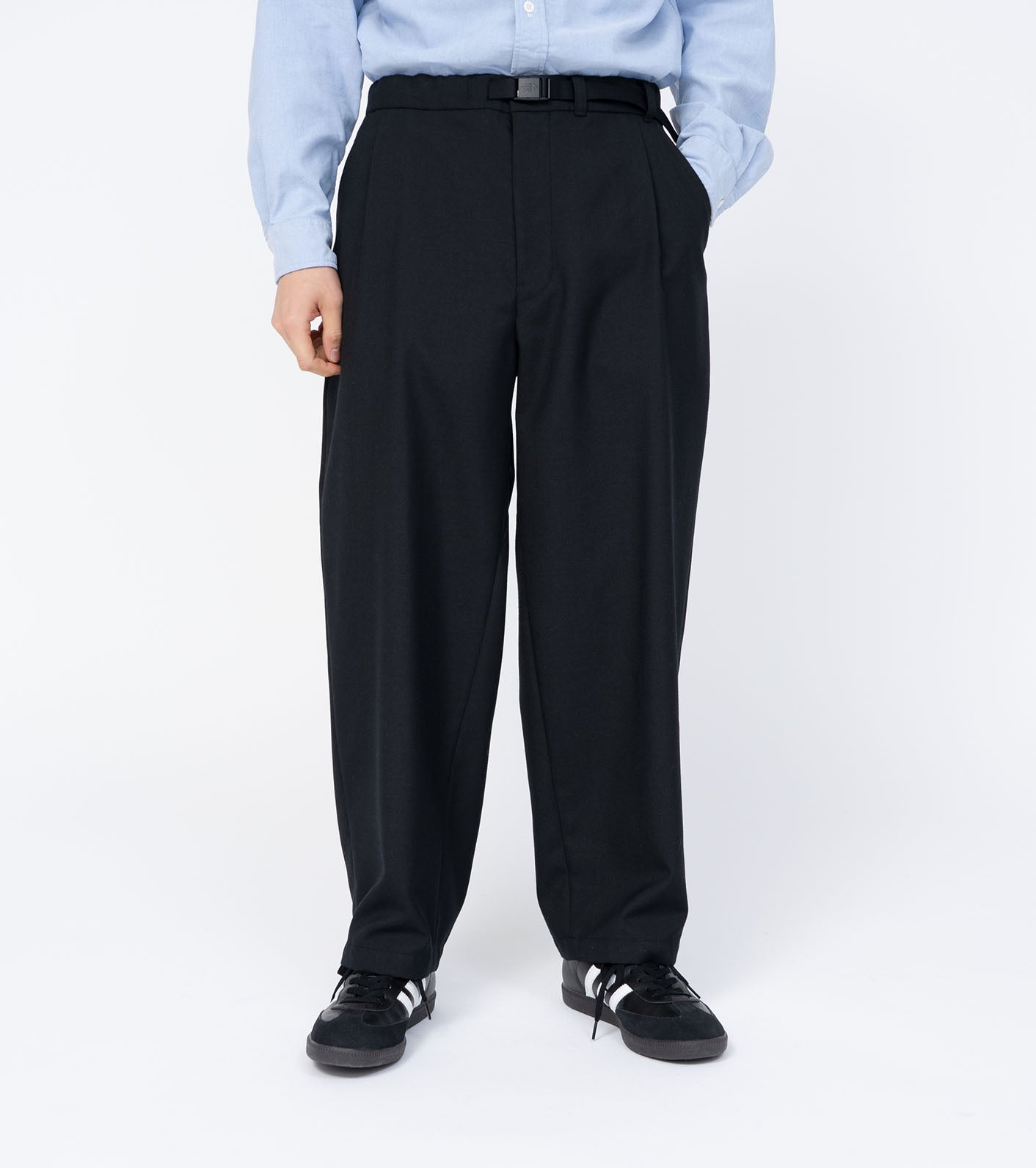 THE NORTH FACE PURPLE LABEL Polyester Wool Oxford Wide Tapered Field Pants