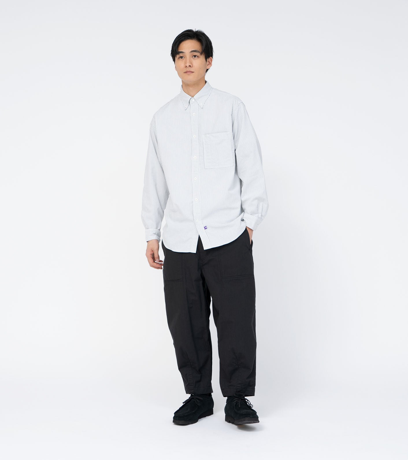 THE NORTH FACE PURPLE LABEL Button Down Striped Field Shirt