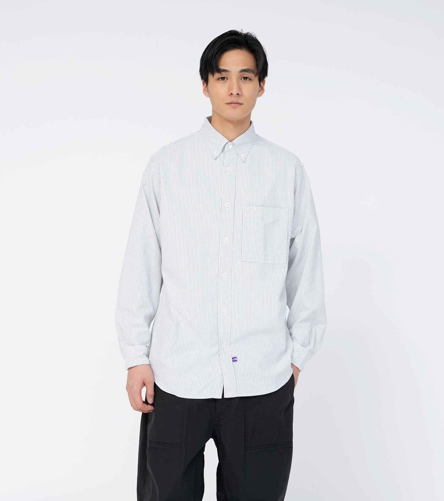 THE NORTH FACE PURPLE LABEL Button Down Striped Field Shirt