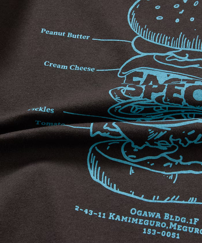 Burger Factory x FREAK'S STORE Burger Factory Special Big Silhouette Back Print Crew Neck T-shirt