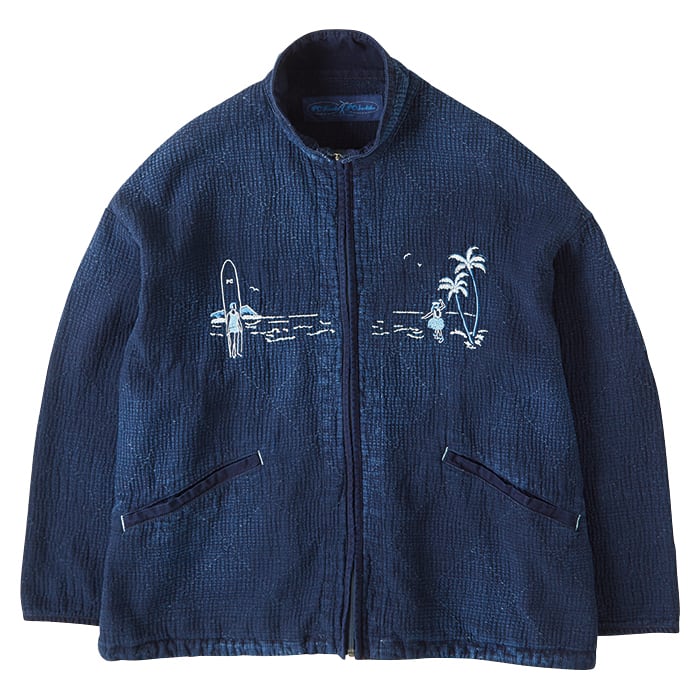 PORTER CLASSIC NEW SASHIKO LIGHT OLD HAWAII ZIP UP JACKET