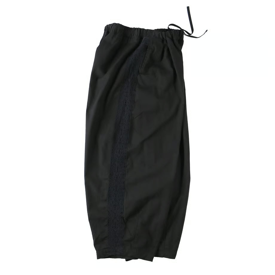 HARVESTY LACE SIDE EASY CIRCUS PANTS