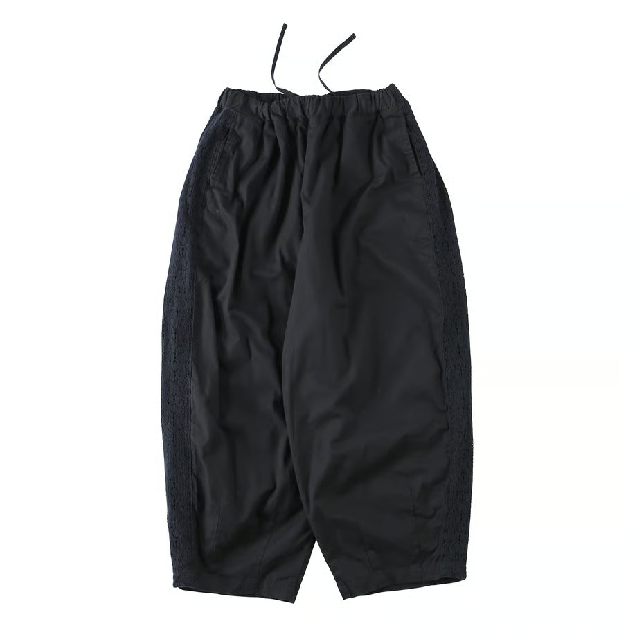 HARVESTY LACE SIDE EASY CIRCUS PANTS