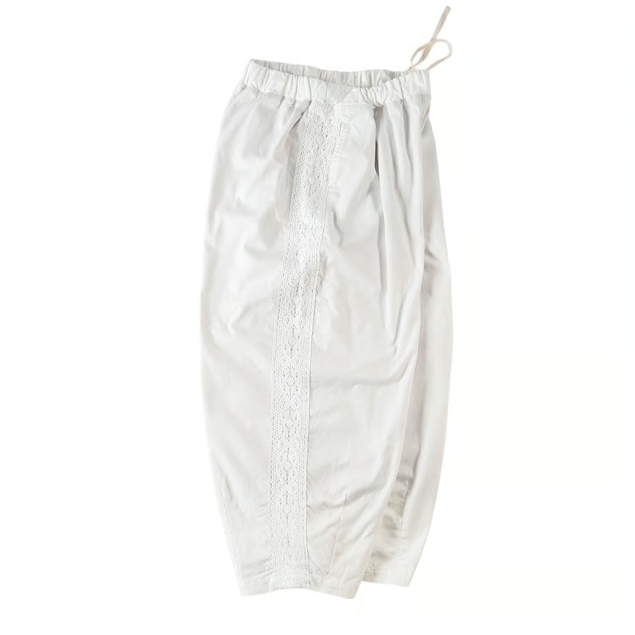 HARVESTY LACE SIDE EASY CIRCUS PANTS