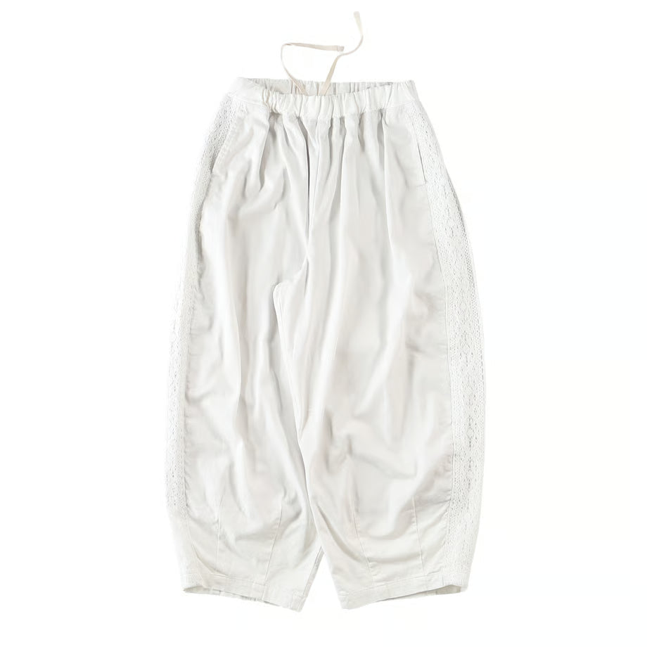 HARVESTY LACE SIDE EASY CIRCUS PANTS