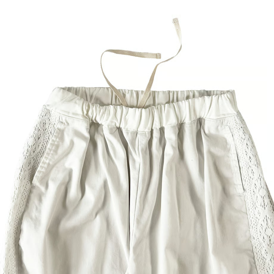 HARVESTY LACE SIDE EASY CIRCUS PANTS