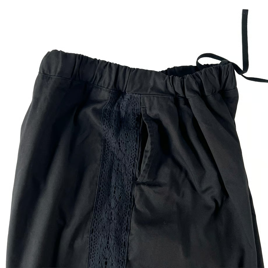 HARVESTY LACE SIDE EASY CIRCUS PANTS