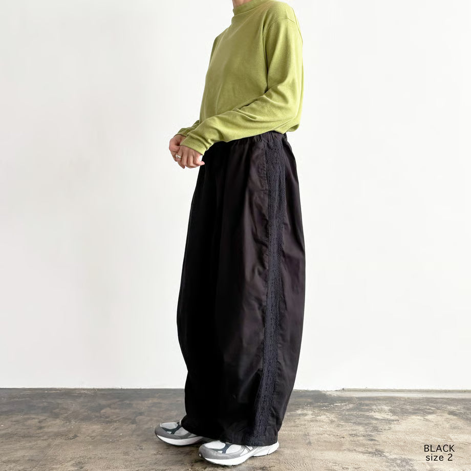 HARVESTY LACE SIDE EASY CIRCUS PANTS