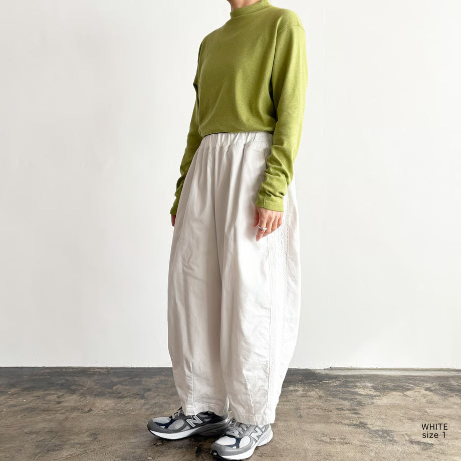 HARVESTY LACE SIDE EASY CIRCUS PANTS