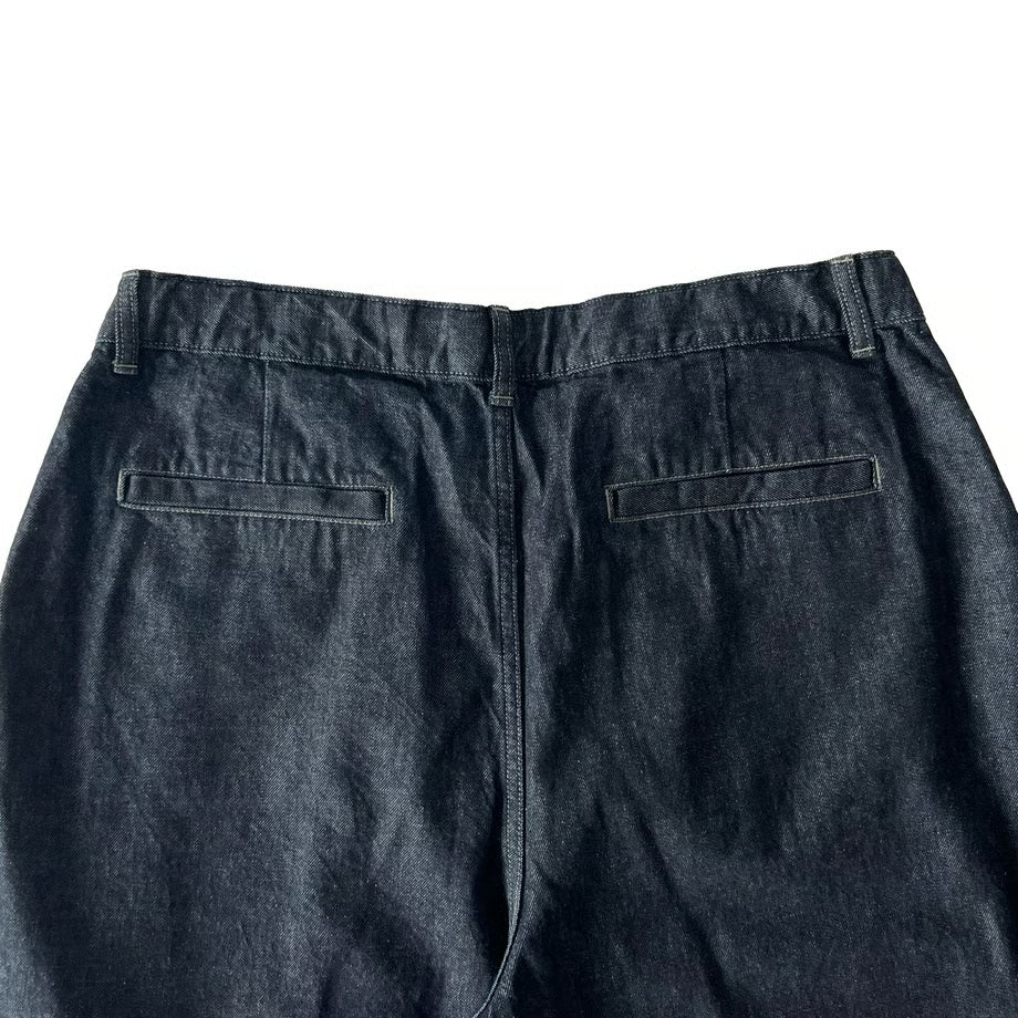 HARVESTY BIG DENIM CIRCUS PANTS (ONE WASH)
