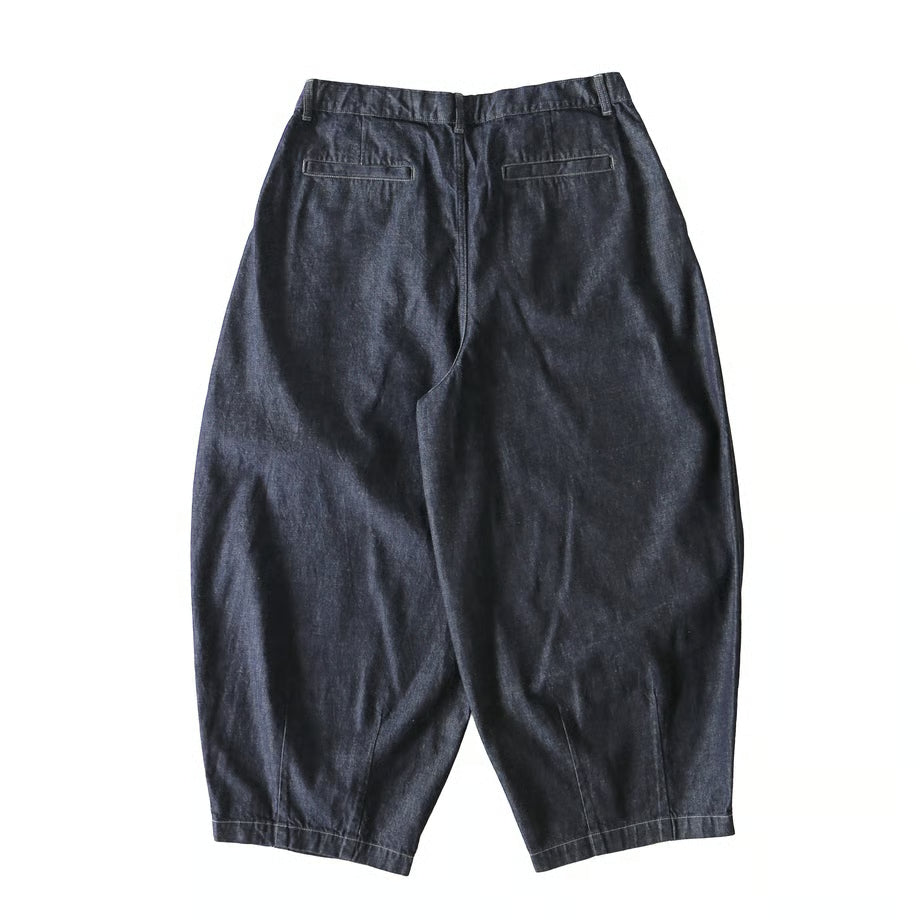 HARVESTY BIG DENIM CIRCUS PANTS (ONE WASH)
