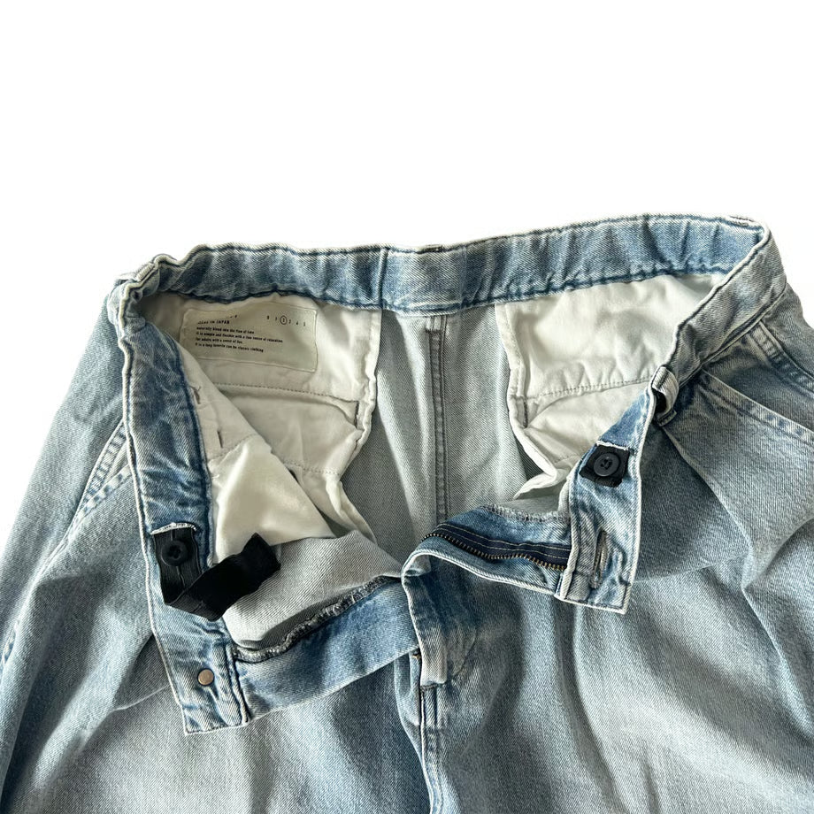 HARVESTY BIG DENIM CIRCUS PANTS (USED BLUE)