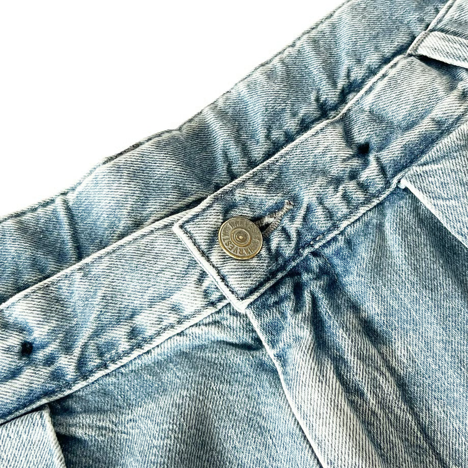 HARVESTY BIG DENIM CIRCUS PANTS (USED BLUE)