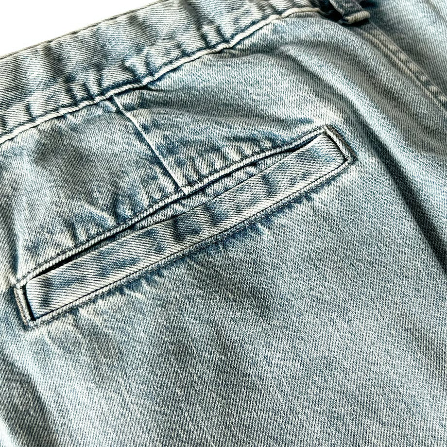 HARVESTY BIG DENIM CIRCUS PANTS (USED BLUE)