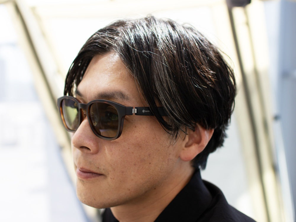 JINS × Snow Peak SUNGLASSES +360° ブラウンデミ JINS × Snow Peak SUNGLASSES ＋360° Wellington Sunglasses
