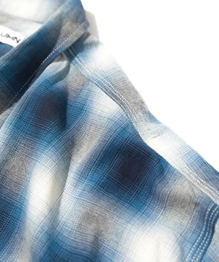 CAHLUMN Magazine Pocket Open Collar Shirt (Ombre)