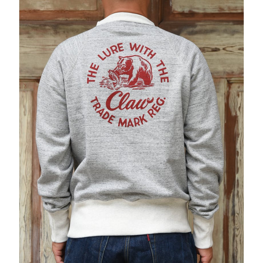 FREEWHEELERS & CO. "THE LURE WITH THE CLAW" RAGLAN SLEEVE SWEAT SHIRT