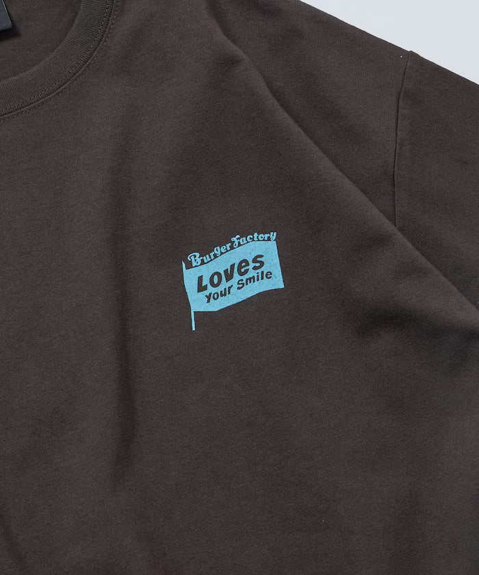 Burger Factory x FREAK'S STORE Burger Factory Special Big Silhouette Back Print Crew Neck T-shirt
