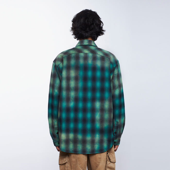 Liberaiders BLEACHED PLAID SHIRT