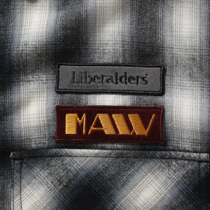 Liberaiders BLEACHED PLAID SHIRT