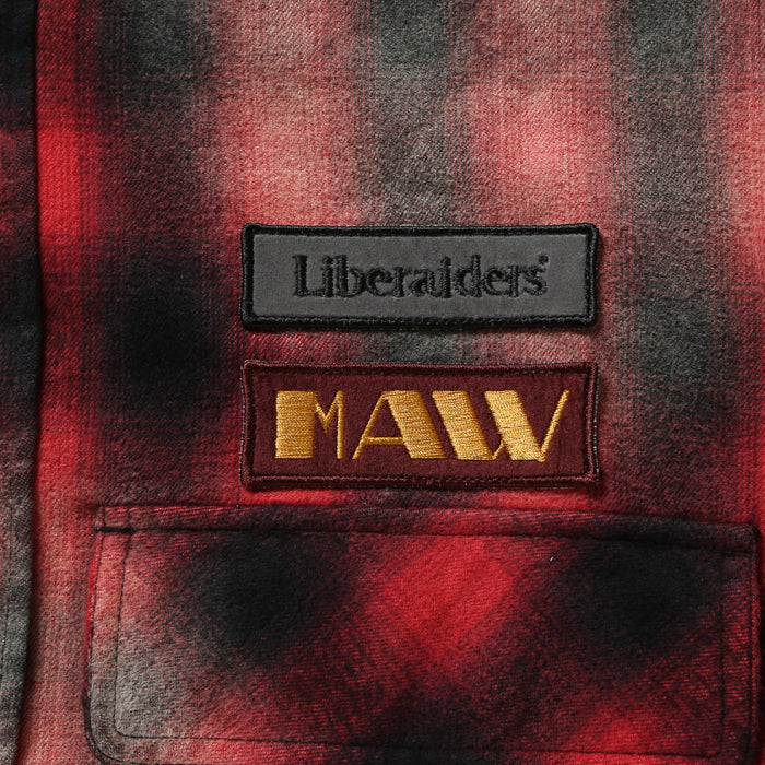 Liberaiders BLEACHED PLAID SHIRT