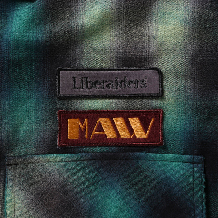 Liberaiders BLEACHED PLAID SHIRT