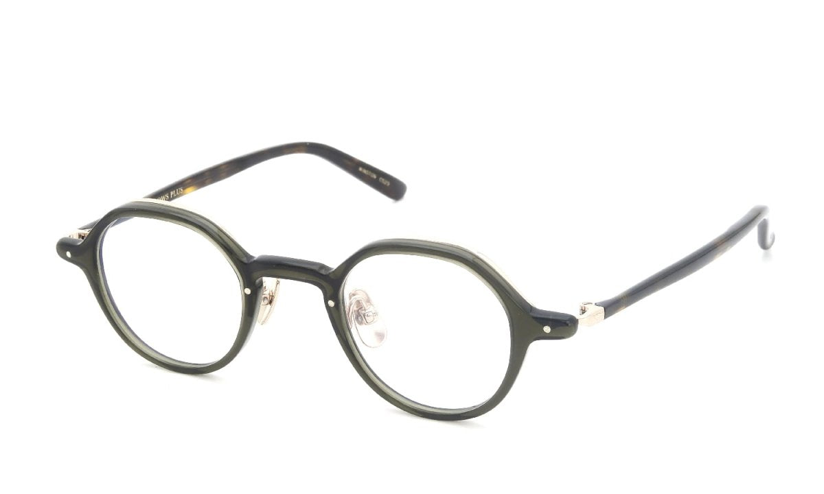 YELLOWS PLUS WINSTON EYEGLASS FRAME Harrods Green/Gold